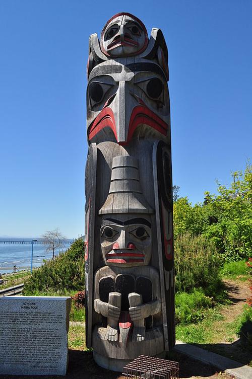 Totem Plaza at Lions Lookout Park, White Rock, British Columbia