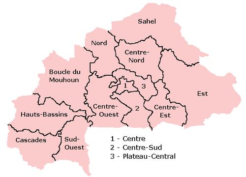 Burkina Faso Administrative Division