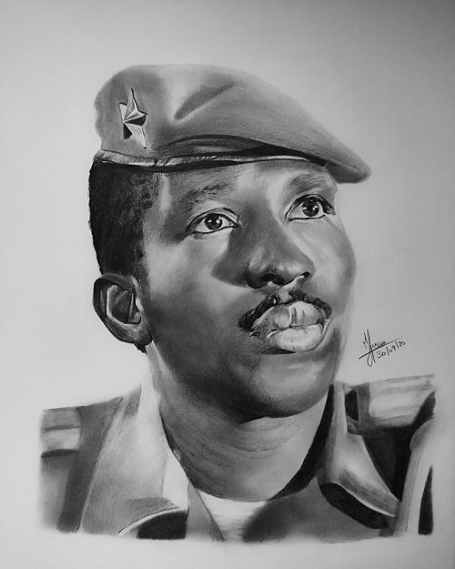 Drawing Thomas Sankara Burkina Faso