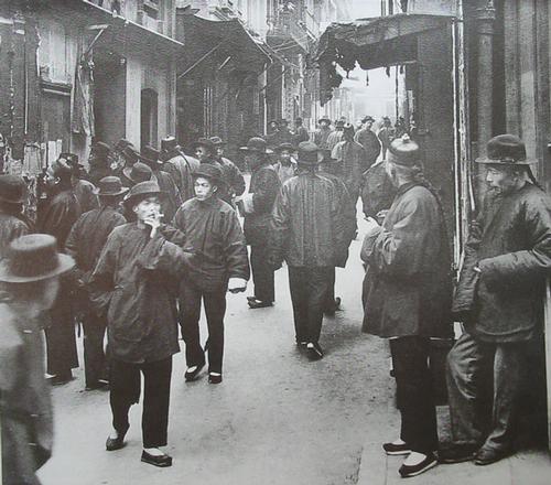 Chinatown San Francisco street scene in 1898