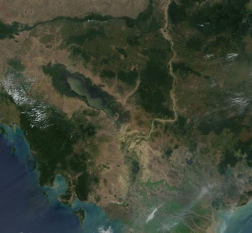 Cambodia Satellite Photo