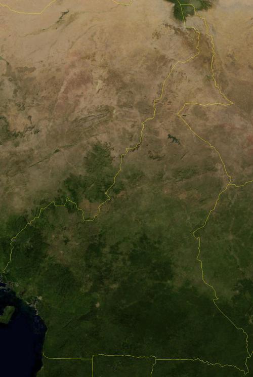 Cameroon Satellite Photo