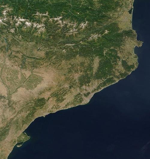 Catalonia Satellite photo