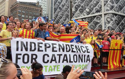 Catalans in New York demonstrate for independence