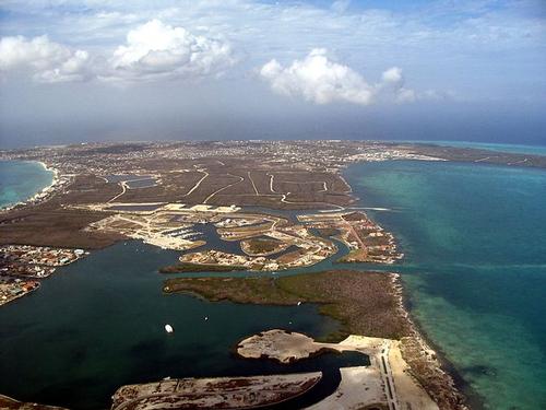 Grand Cayman from the air, Cayman Islands