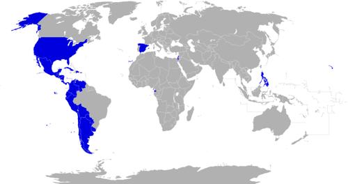 Spanish Language Map
