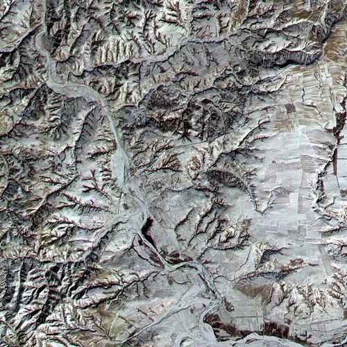 Great Wall of China Satellite Photo