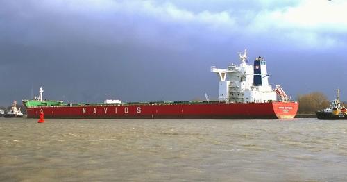 Bulk carrier of Navios Maritime Holdings Inc., where Angeliki Frangou is CEO