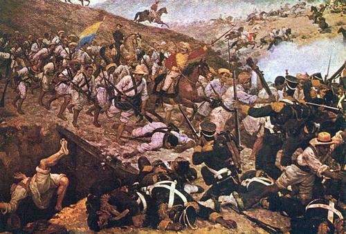 Slag bij Boyacá Onafhankelijkheidsoorlog Colombia afbeelding: publiek domeinBattle of Boyacá Independence War Colombia