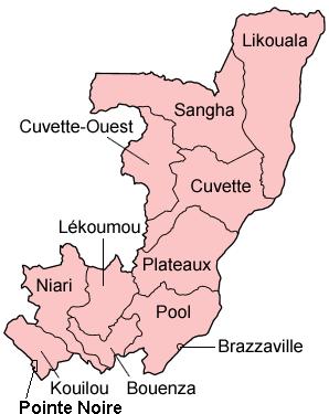 Congo Brazzaville administrative division