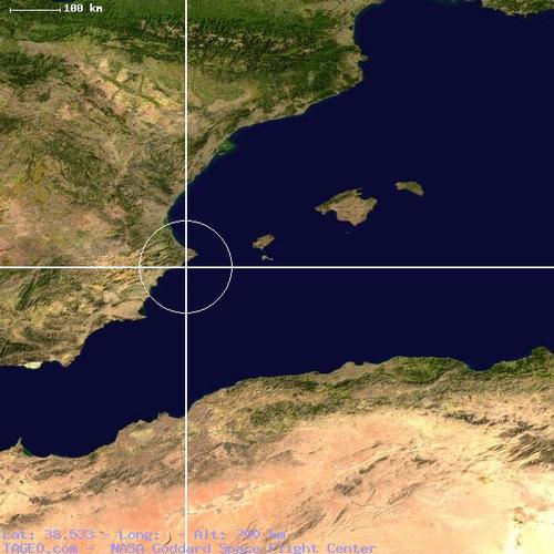 Costa Blanca Satellite photo