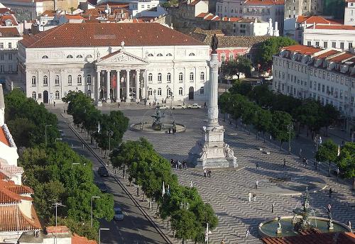 Rossio Square in Lisbon 