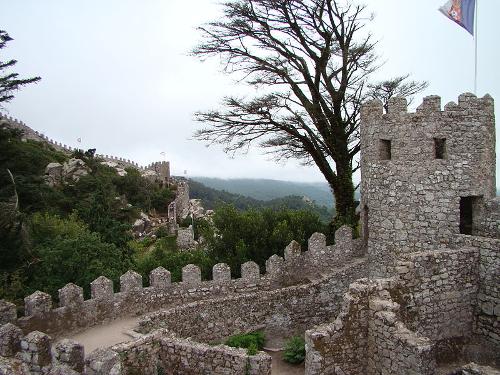 Moorish Castle in Sintra 25 kilometers from lissabbon