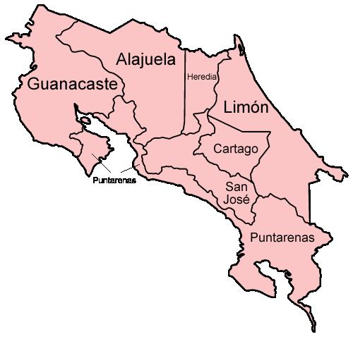 Provinces of Costa Rica