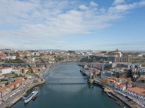 Porto with river, capital of the Costa Verde