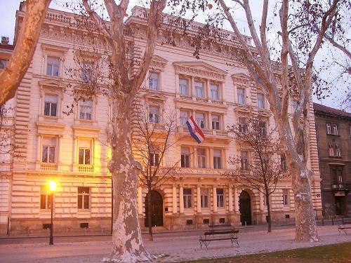 Building of the supreme court in Zagreb, Croatia