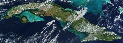 Satellite photo Cuba