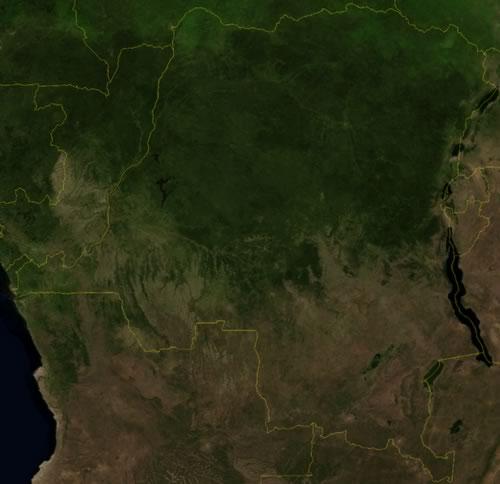 Democratic Republic of the Congo Satellite Photo