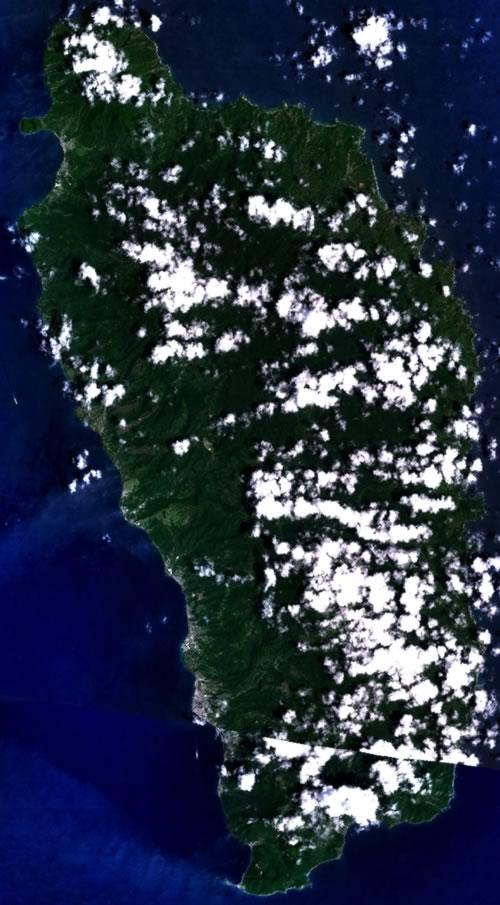 Dominica Satellite Photo