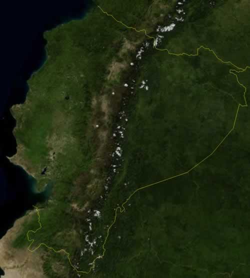 Ecuador Satellite Photo NASA