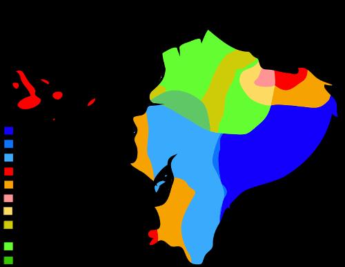 Climate map Ecuador