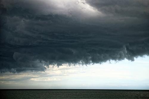 Cloud front over Kent, England