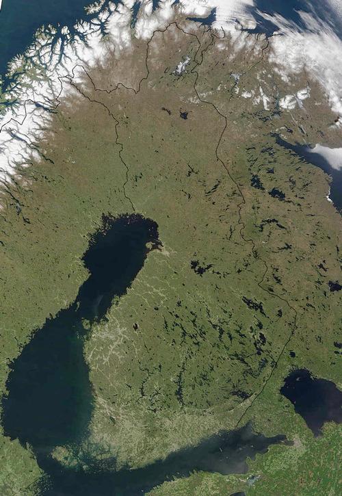 Finland Satellite Image NASA