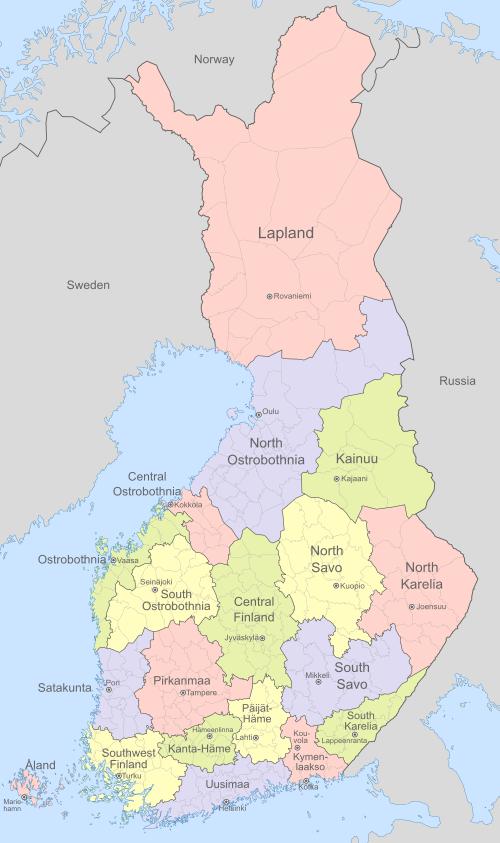 Districts of Finland