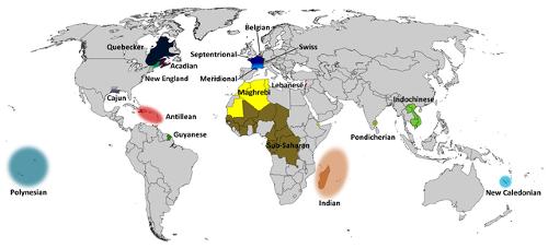 Dialects of the French language worldwide