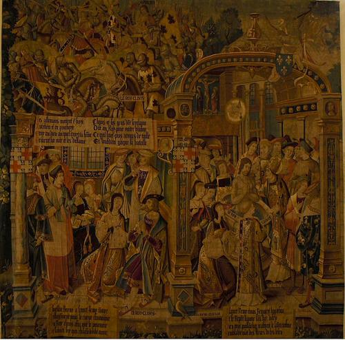 Baptism of Clovis I in 496, France