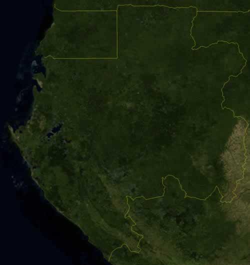 Gabon Satellite Photo