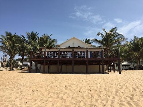 Restaurant at the beach, Gambia