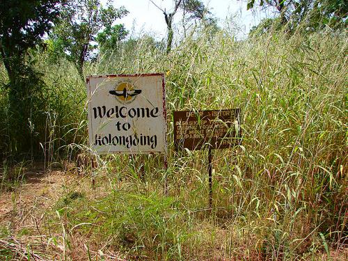 Kolongding entrance to Kiang West National Park, Gambia