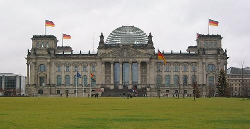Reichstag building, seat of the German parliament, built from 1884-1894