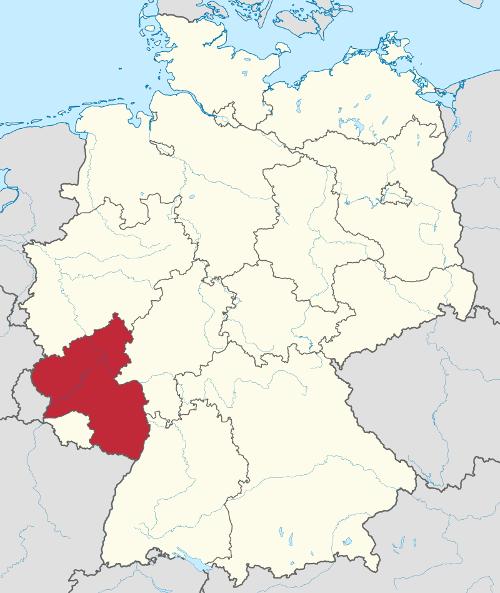 Location Rhineland Palatinate In Germany