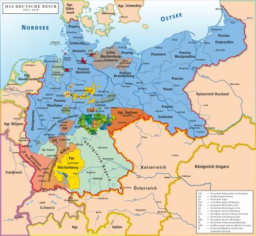  Map of German Reich 1871–1918