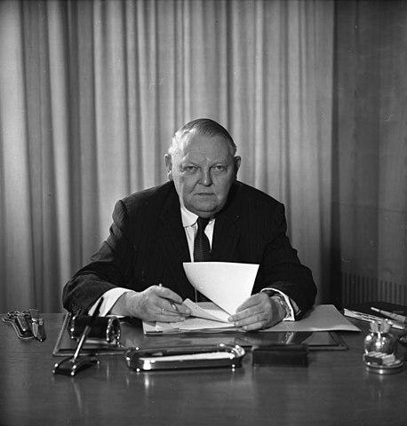 Ludwig Erhard (1897-1977), Chancellor of Germany from 1963 to 1966