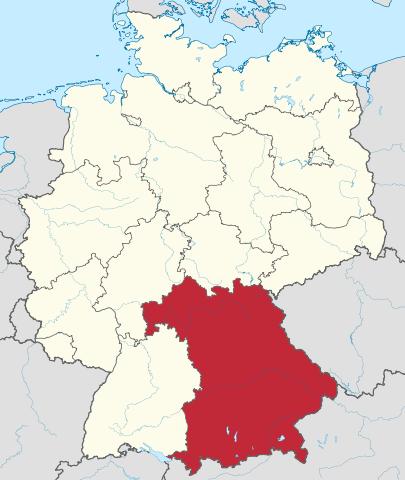 Location Bavaria in Germany