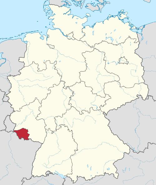 Location Saarland in Germany