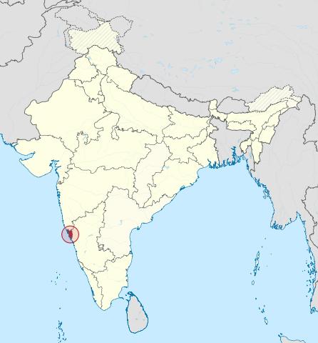 Location Goa in India
