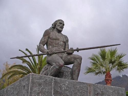 Guanche statue Gran Canaria