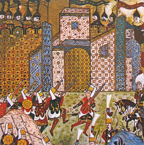 Ottoman Janissaries And Defending Knights Of St John, Siege Of Rhodes, 1522 