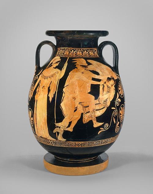 Mythological image on a vase, Greece