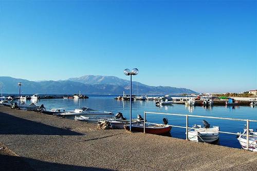 Harbour at the Gulf of Corinth, Greece