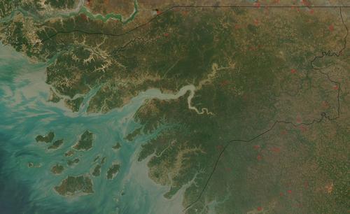 Guinea-Bissau Satellite Photo