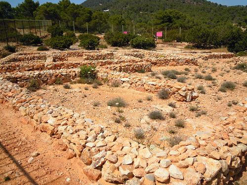 Remains Carthaginian settlement Sa Caleta, Ibiza