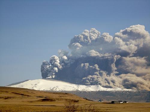 The Eyjafjallajökull erupts in 2010 and paralyzes air traffic