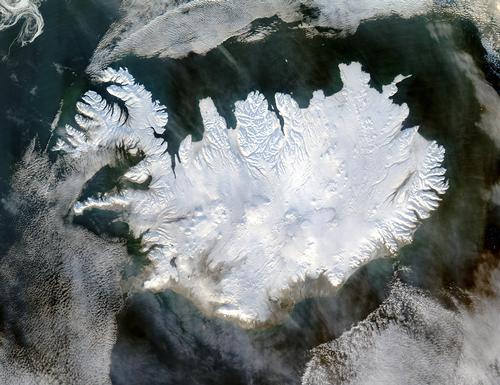 Iceland Satellite photo