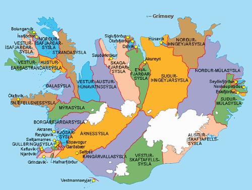Administrative division of Iceland