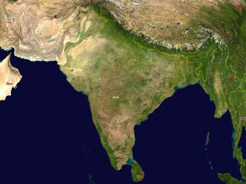 India Satellite photo